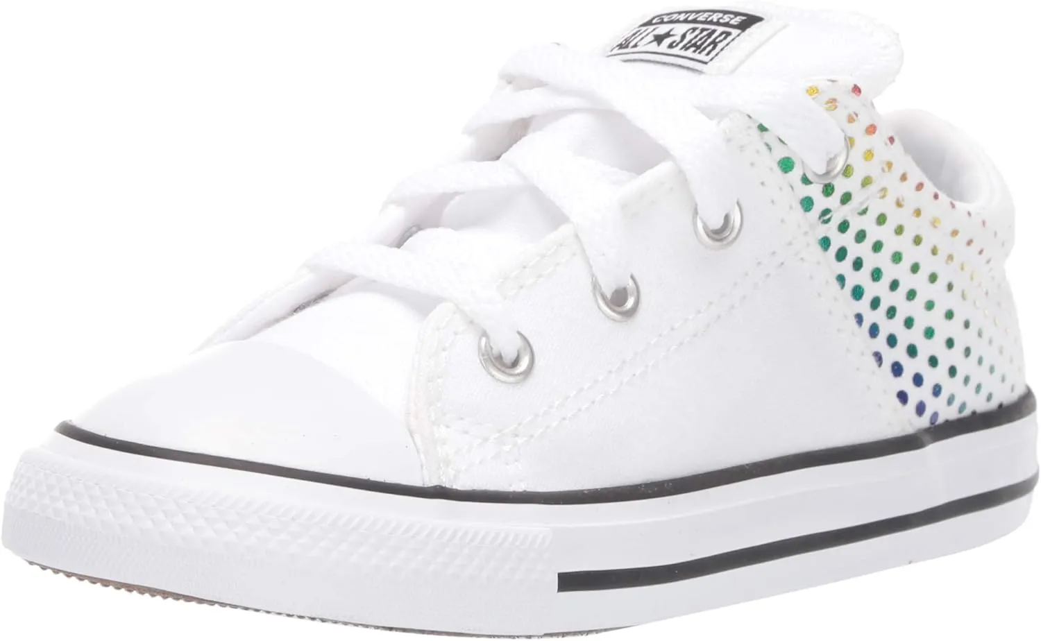 Converse Girl's Chuck Taylor All Star Madison Rainbow Foil Print Low Top Sneaker