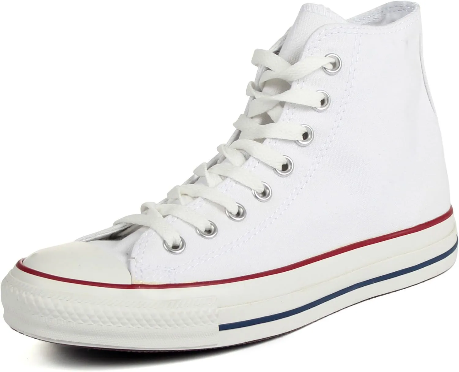 Converse Mens All Star Hi Top Chuck Taylor Chucks Sneaker Trainer - Optical White - 10