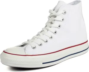 Converse Mens All Star Hi Top Chuck Taylor Chucks Sneaker Trainer - Optical White - 10