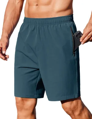 COOFANDY Men's Gym Workout Athletic Shorts Running Jogger Quick Dry Lightweight Shorts with Zipper Pockets