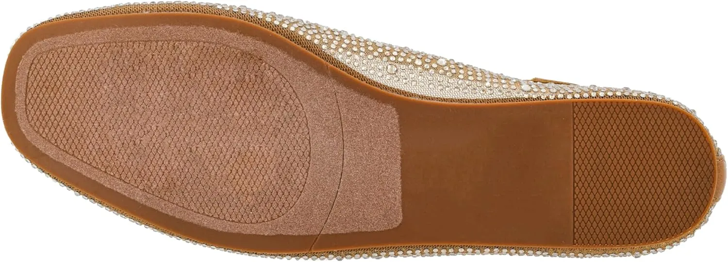 Corkys Footwear Hey Girl It's A Vibe Slip-on Ballerina Flat - Rhinestone Mesh Body, Closed Toe, Breathable and Lightweight Elegance, Comfortable and Lightly Cushioned Insoles