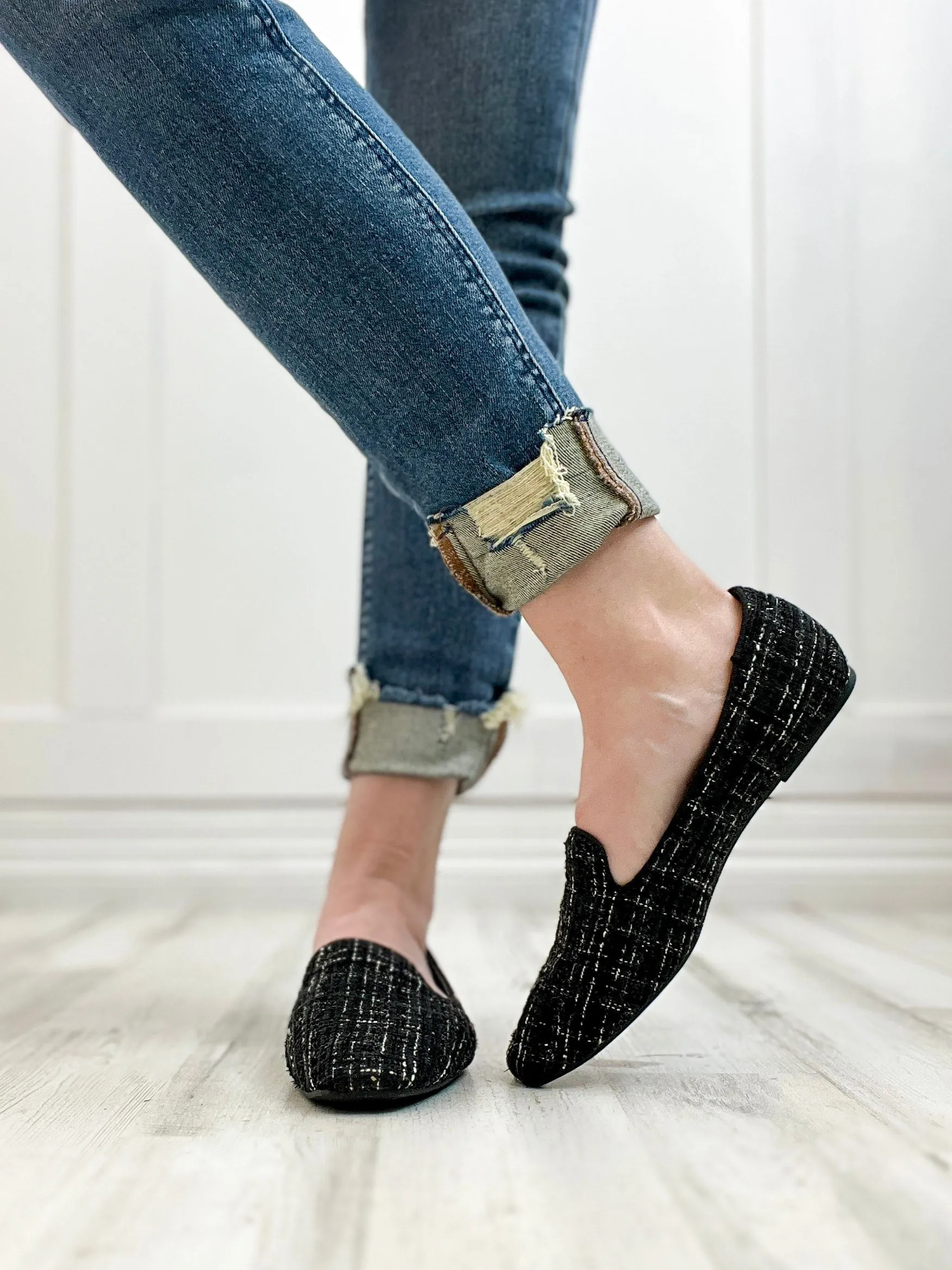Corkys Goody 2 Shoes Ballet Flats In Black Tweed