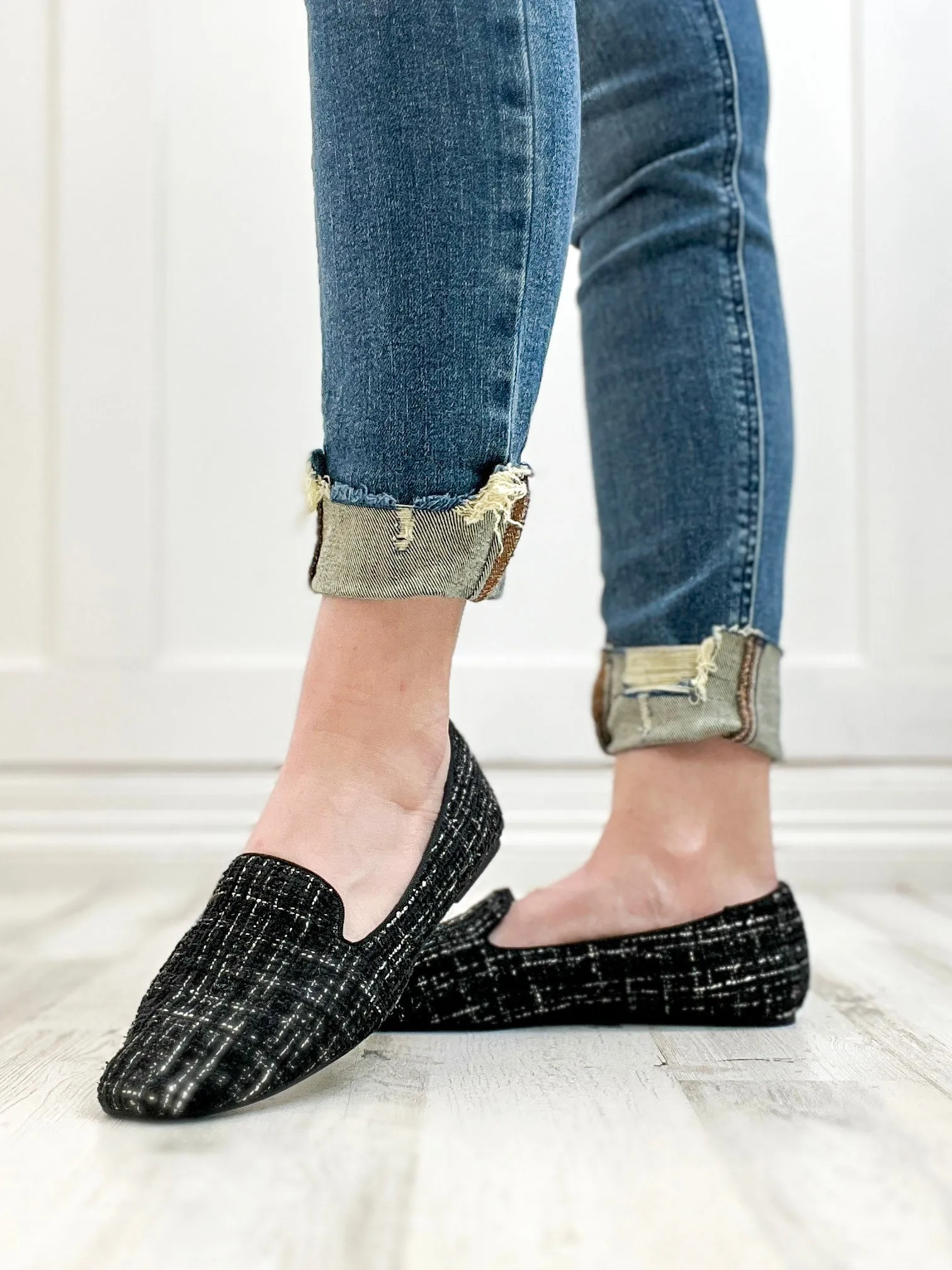 Corkys Goody 2 Shoes Ballet Flats In Black Tweed