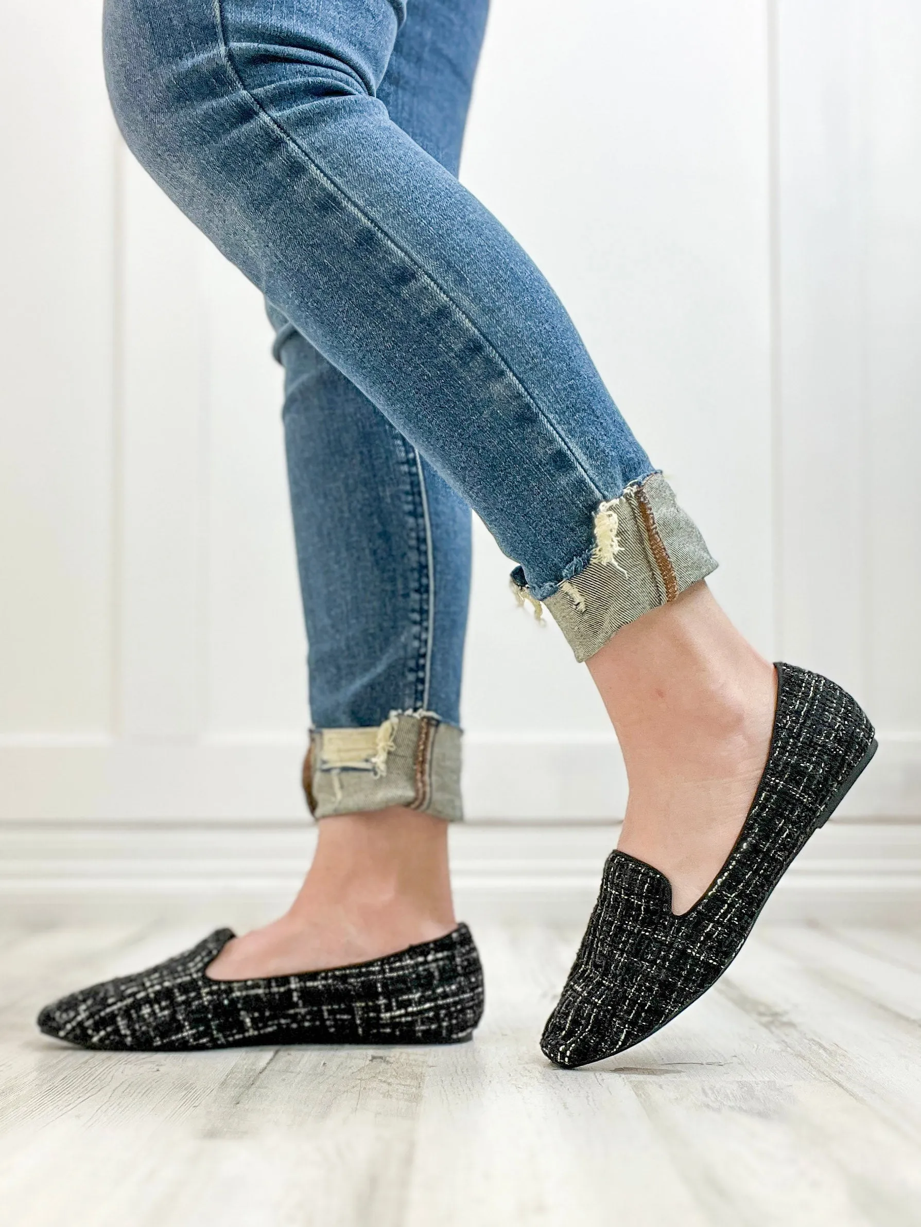 Corkys Goody 2 Shoes Ballet Flats In Black Tweed