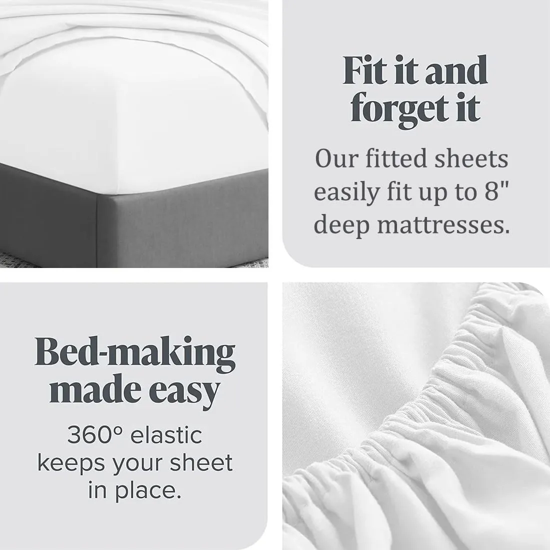 Cot Sheets 30x75-4 Piece Cot Sheets Set - 600 Thread Count - 100% Cotton Cot Size Fitted Sheet - Perfect for Narrow Twin, RV Bunk, Guest Bed Mattress - 4-8" Deep Pocket - White
