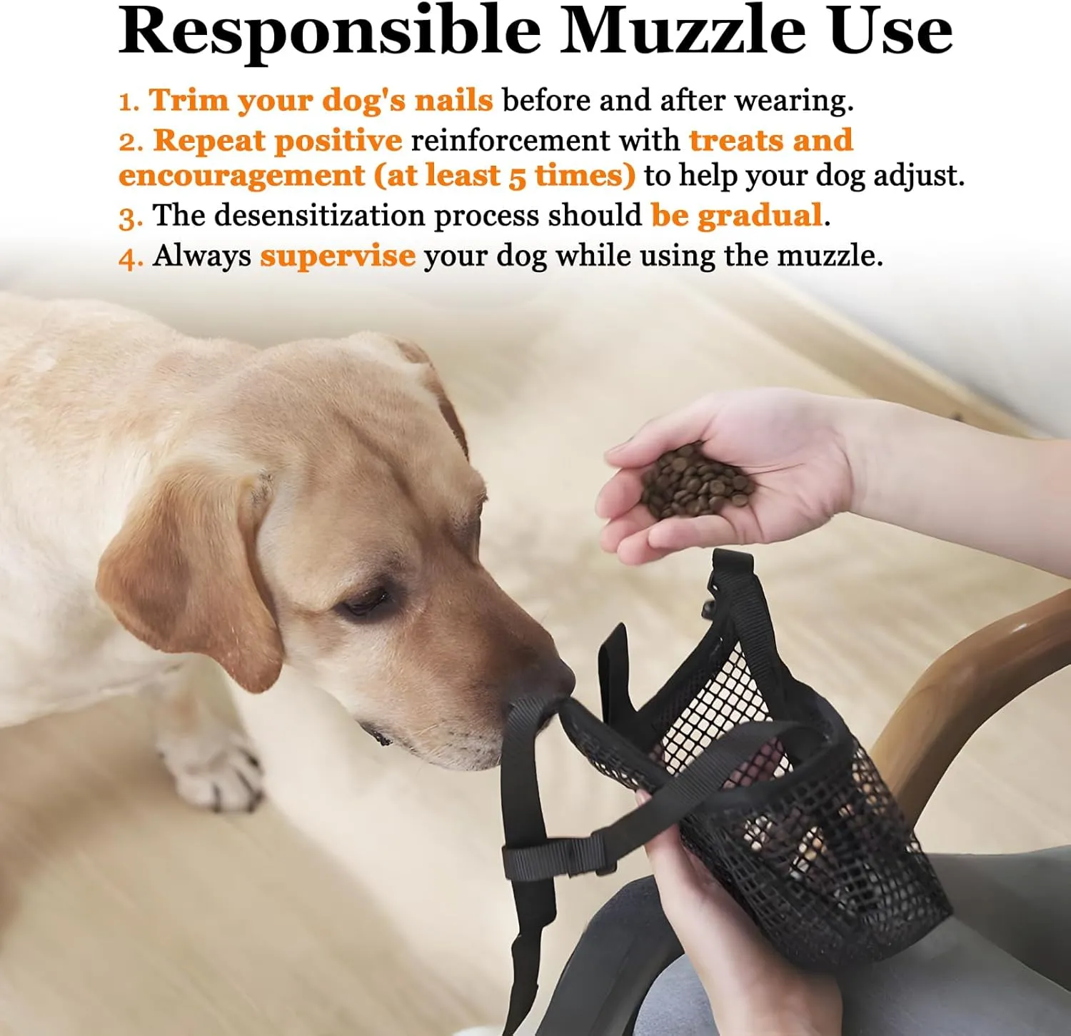 Crazy Felix Dog Muzzle, Soft Mesh Muzzle for Small Medium Large Dogs Labrador German Shepherd, Breathable Adjustable Mouth Guard for Biting Chewing Scavenging, Allows Panting and Drinking(Grey,S)