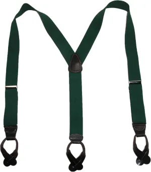 CTM® Men's Elastic Button End Dress Suspender with Bachelor Buttons