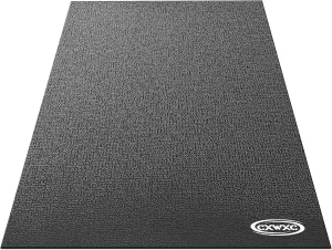 CXWXC Bike Trainer Floor Mat for Indoor Riding - Health & Fitness PVC Foam Exercise Bike Mat - Peloton Exercise Stationary Spin Bike Mat