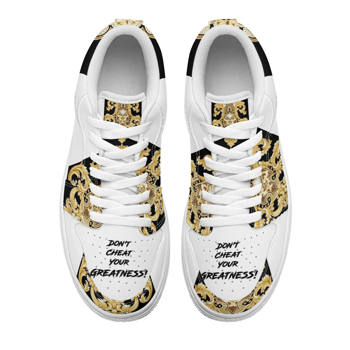 DCYG Xclusive Unisex Low Top Skateboard Sneakers - White