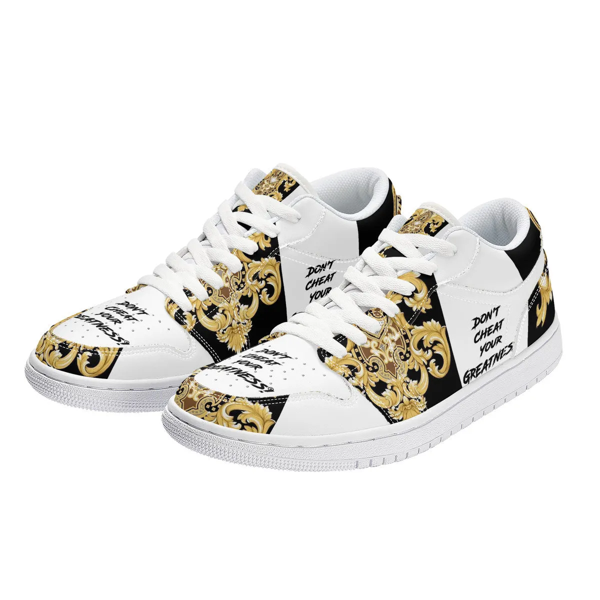 DCYG Xclusive Unisex Low Top Skateboard Sneakers - White
