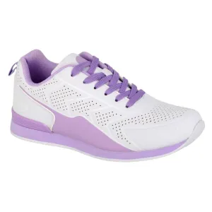 DEK Blocker Women's Lace Up Bowling Trainer Shoe White/Lilac