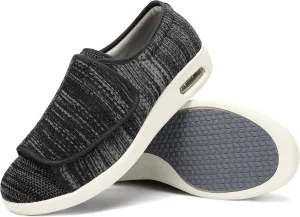 Diabetic Shoes for Men, Wide Width Elderly Men's Shoes, Adjustable Closure Lightweight Breathable, Swollen Feet Walking Edema Sneakers