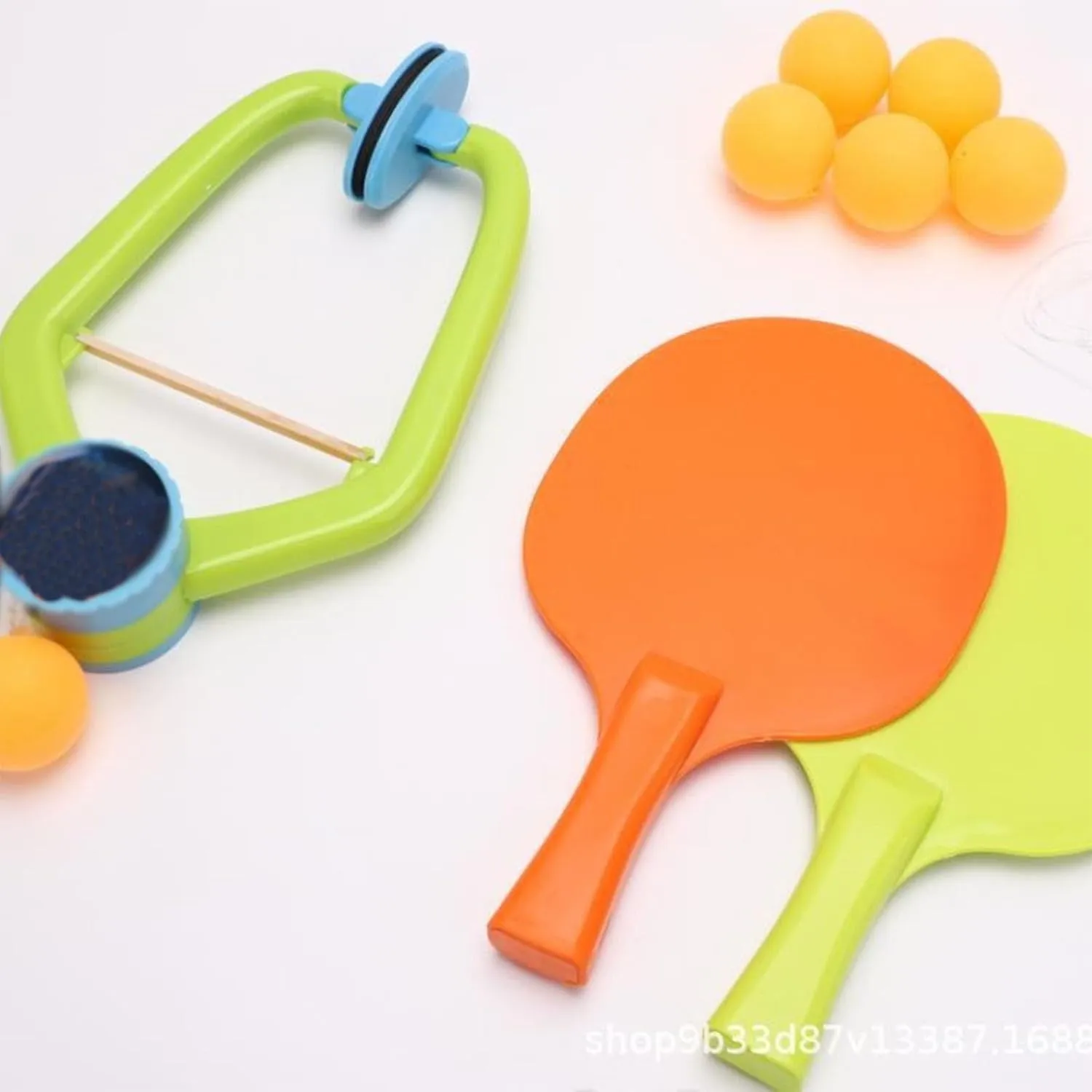 Door Ping Pong Game over the Door, Adjustable Doorway Game Pingpong Trainer Door Jam Pingpong Starter Kit for Door Frame Hanging Table Tennis Trainer Portable Set for Kids with Racket and Balls(2SET)