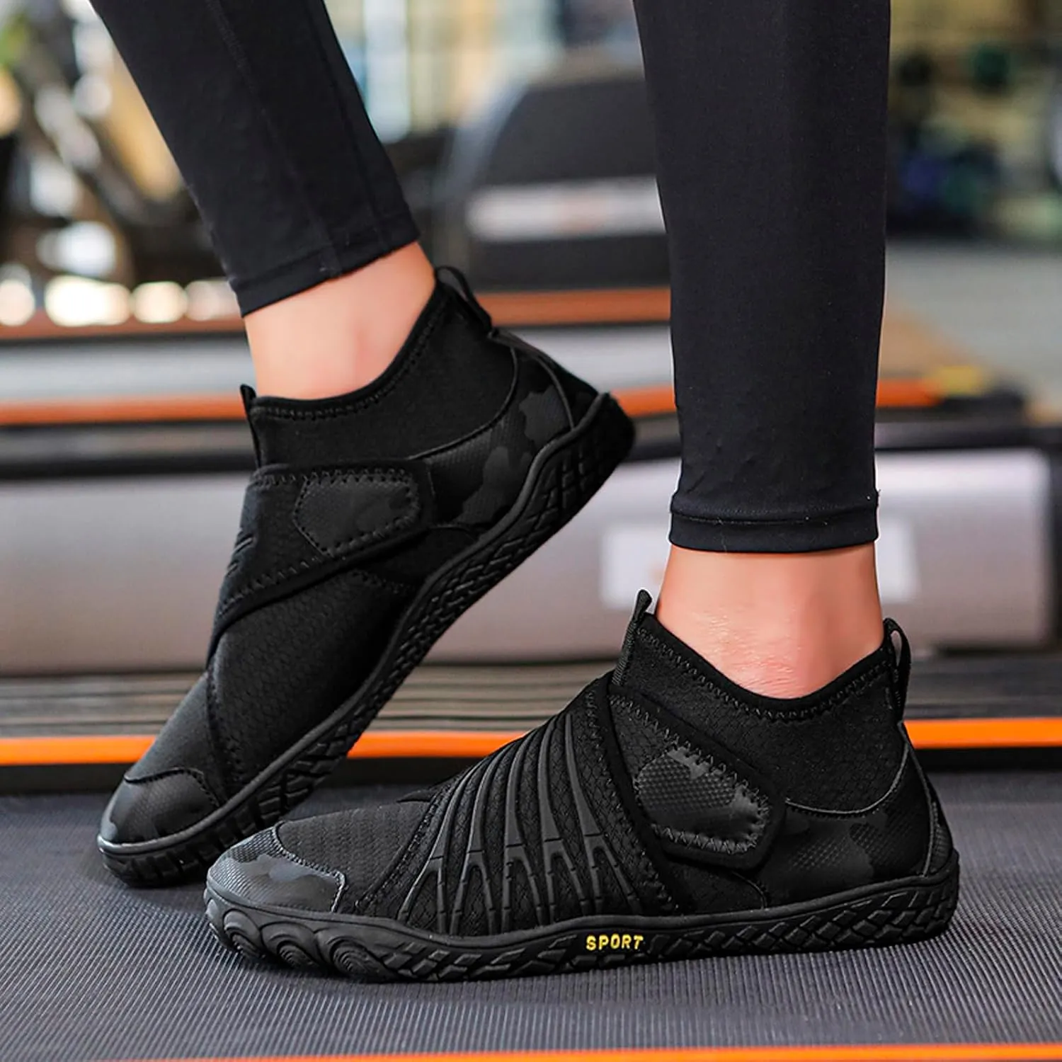 Eliogn Barefoot Shoes Men's,Women's Wide Toe Box Zero Drop Shoes Minimalist Cross-Trainer Walking Shoes Lightweight for Walking Weightlifting Yoga Trail Running Sneakers Boxing Gym Training
