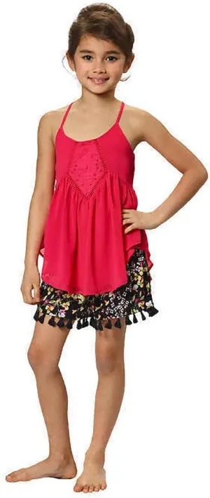 Ella Moss Girls' 2-piece Short Set, Daniela Top/Allison Short (14)