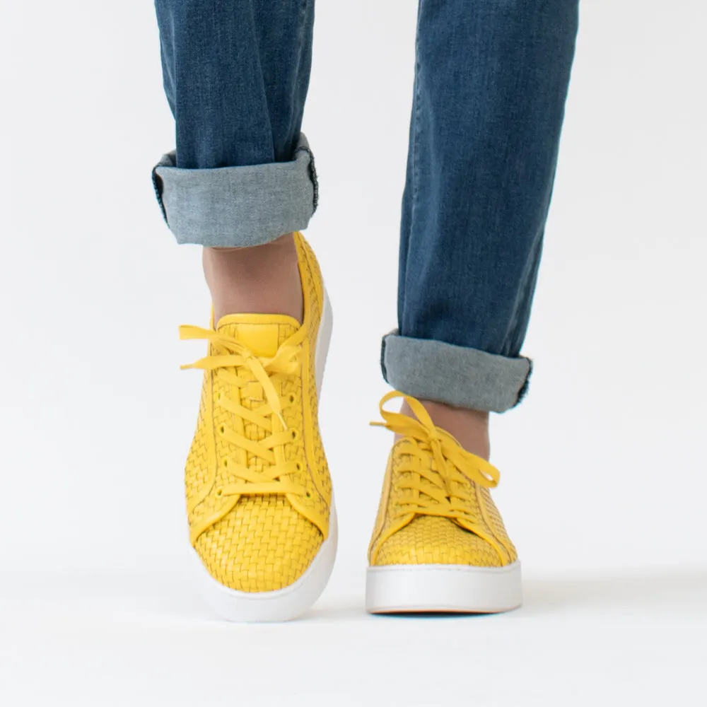 Ellie Sunshine Woven Leather