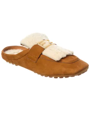 Encrypted Mule Suede Baguette Shearling Impressive variety FENDI &