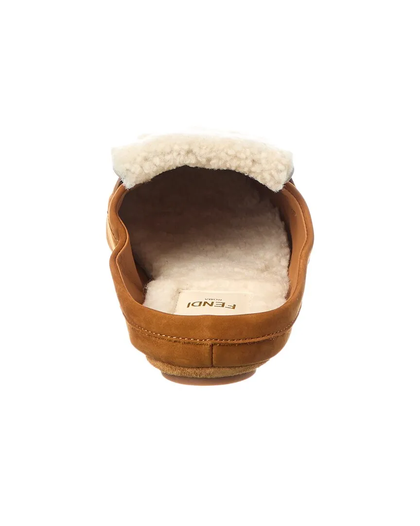 Encrypted Mule Suede Baguette Shearling Impressive variety FENDI &