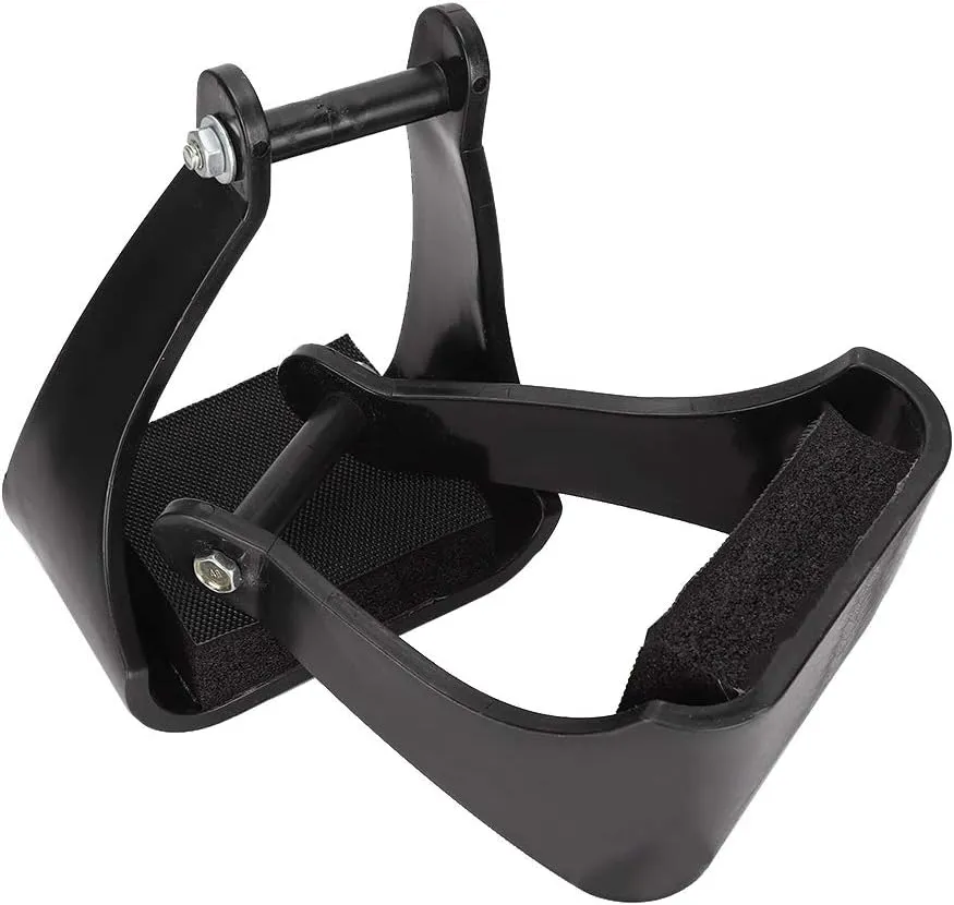 English Stirrups, Horse Climb Stirrups Horse Riding Safety Saddle Trail Black Cushioned Foam Foot Pad POM Plastic Horse Riding Stirrups Stirrups For Saddle For Equestrian