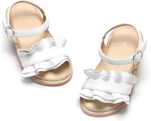 ESTINE Toddler/Little Kid Girls Bow Open Toe Flat Evening Dress Sandals