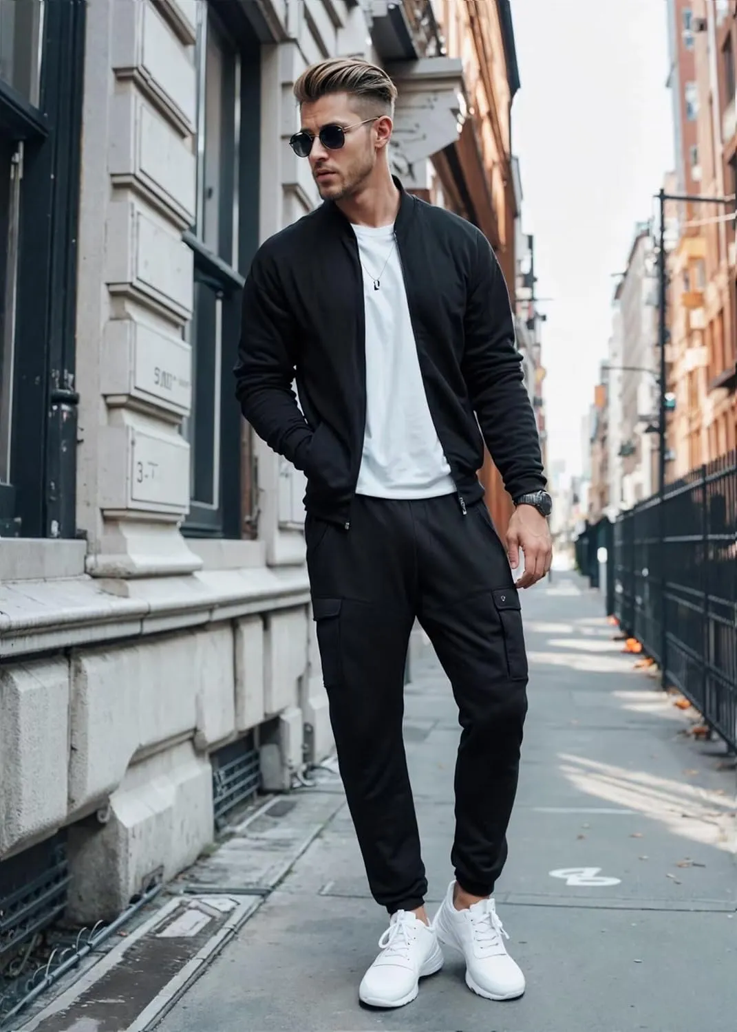 ETHANOL Men’s Stretch Lightweight Techwear 6-Pocket Cargo Pants with Heat-Seal Zipper for Workout and Workwear