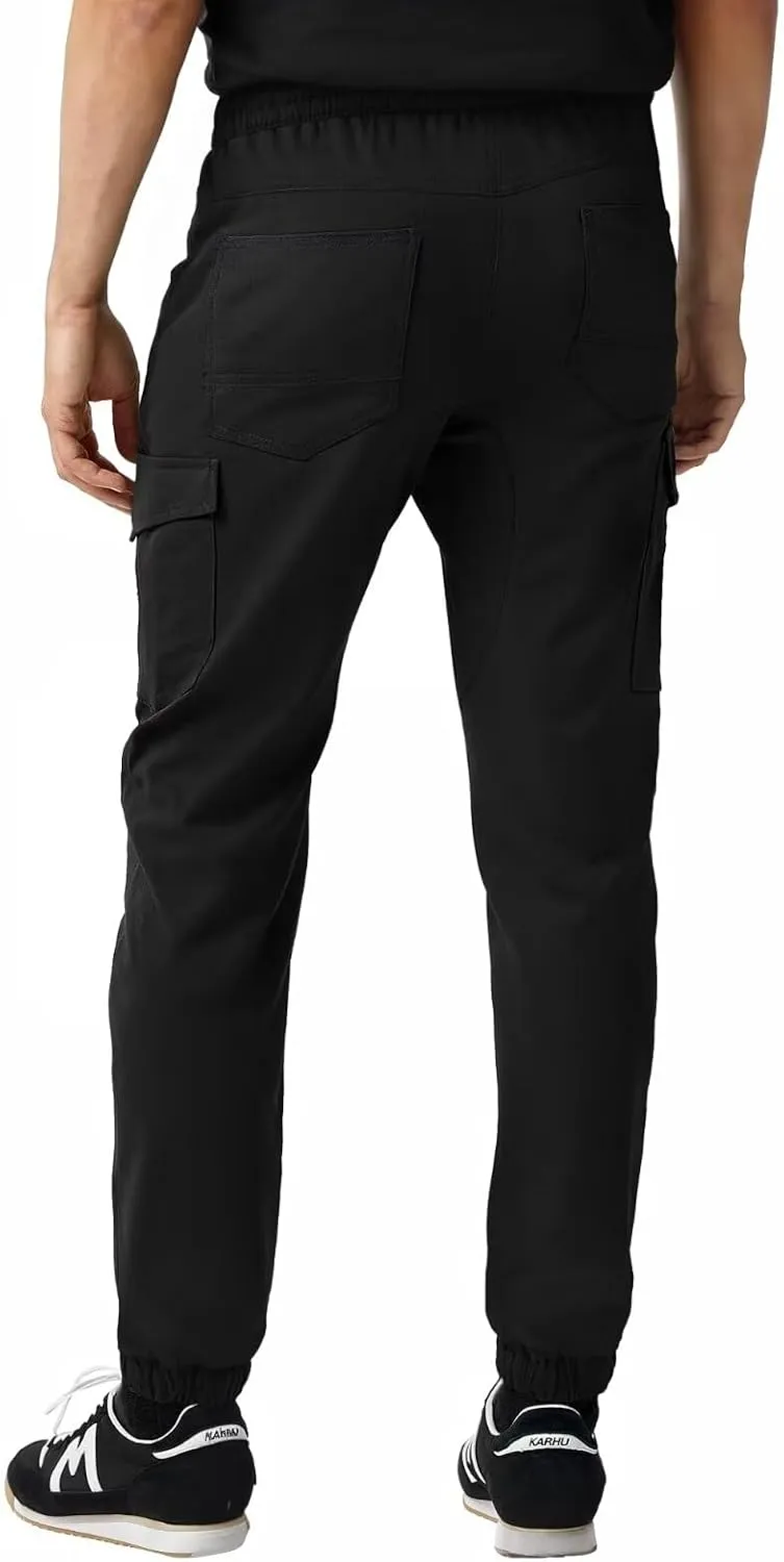 ETHANOL Men’s Stretch Lightweight Techwear 6-Pocket Cargo Pants with Heat-Seal Zipper for Workout and Workwear