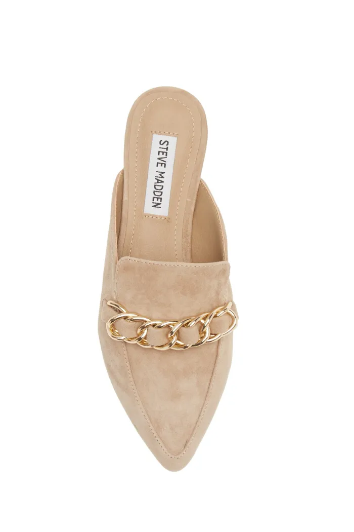 Faine Mule-Tan Suede