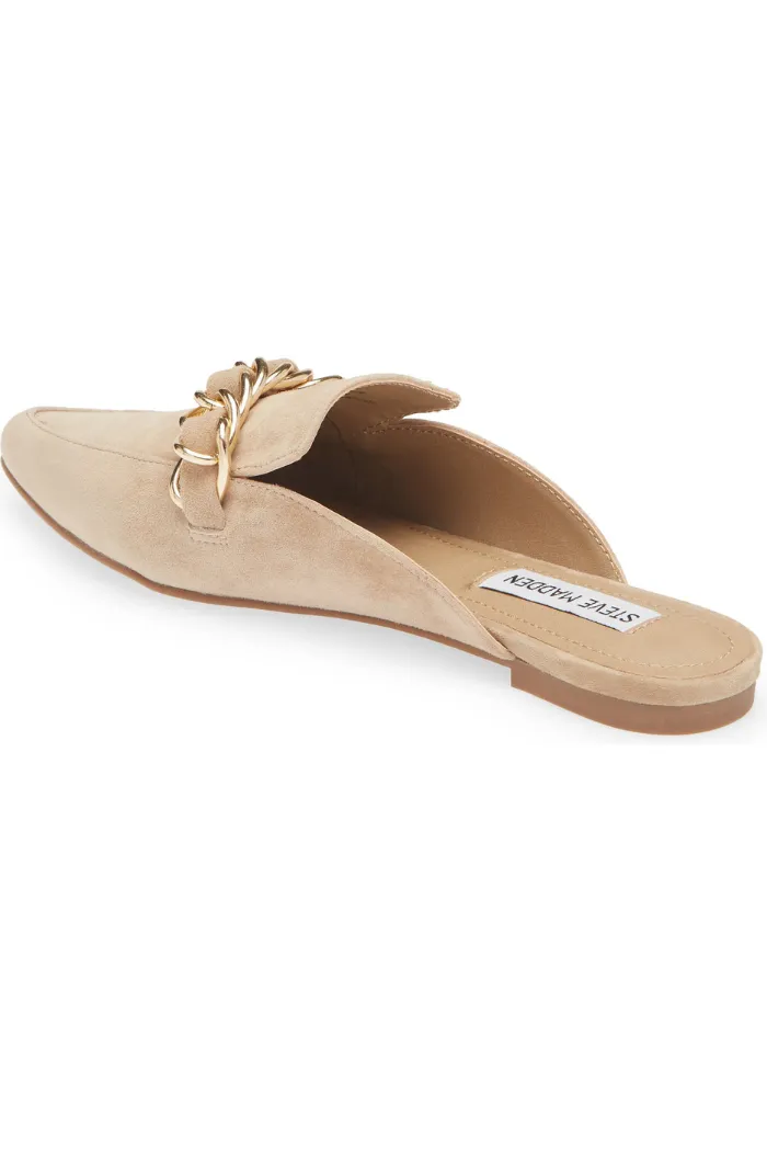 Faine Mule-Tan Suede