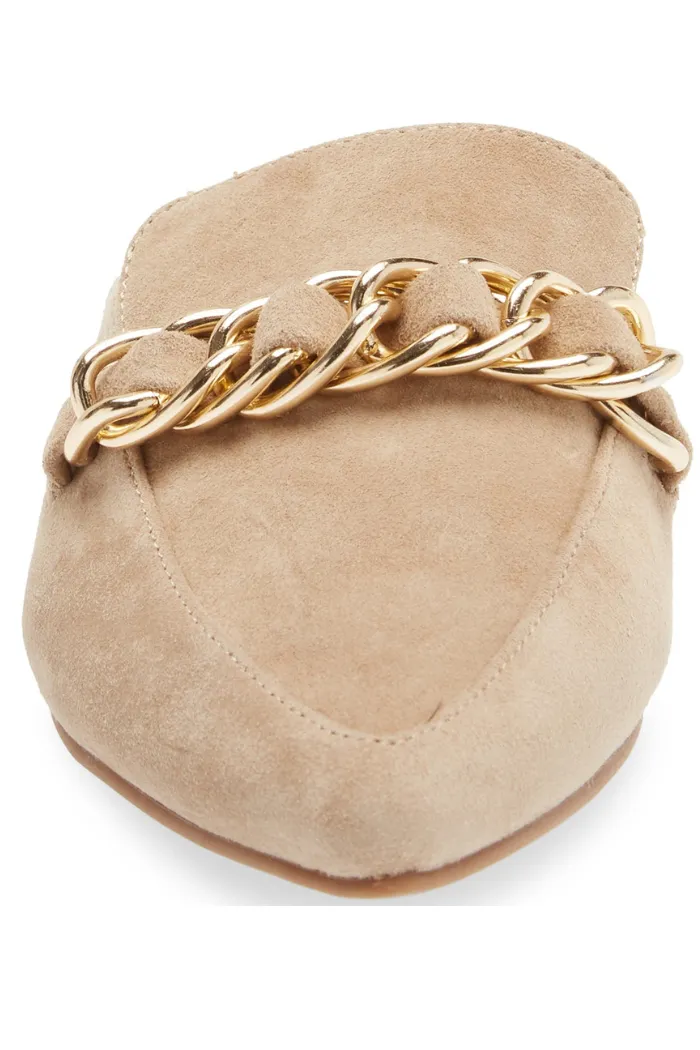Faine Mule-Tan Suede