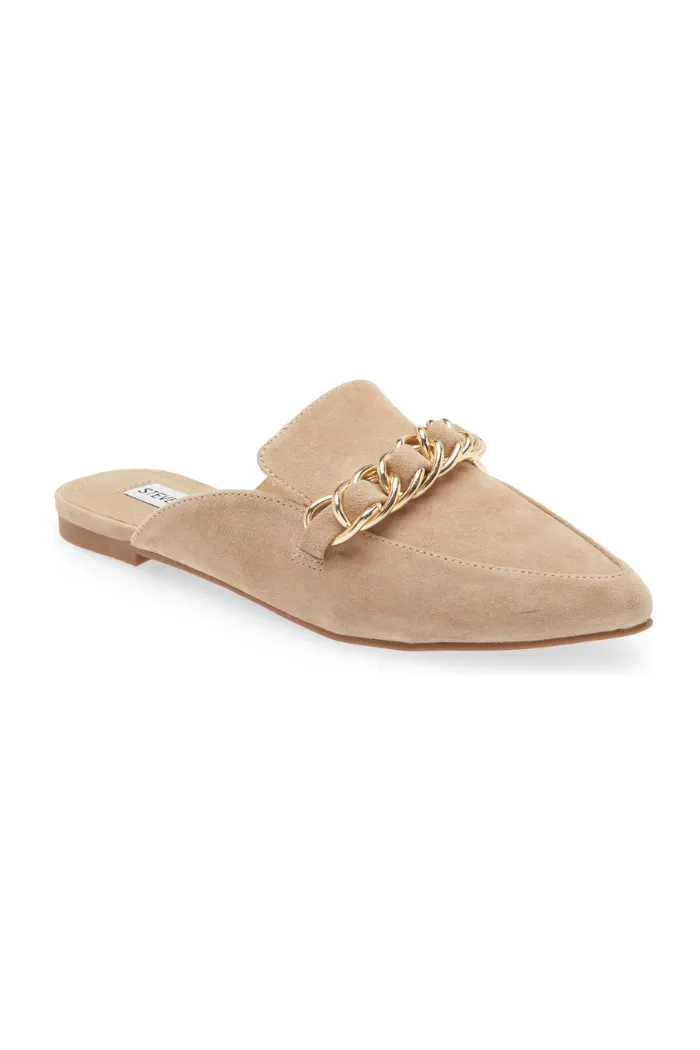 Faine Mule-Tan Suede