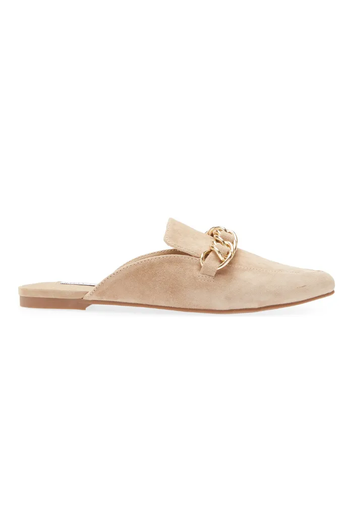 Faine Mule-Tan Suede