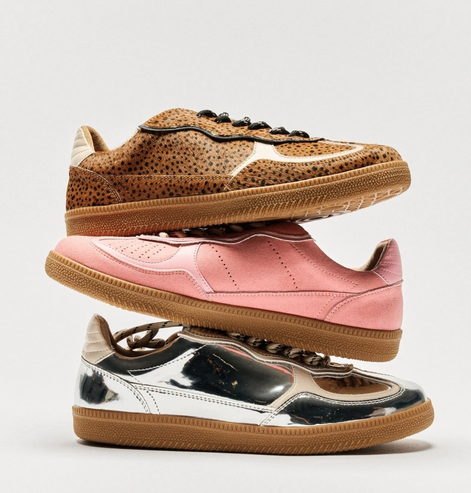 Fallon Leather Sneaker - Leopard Spot