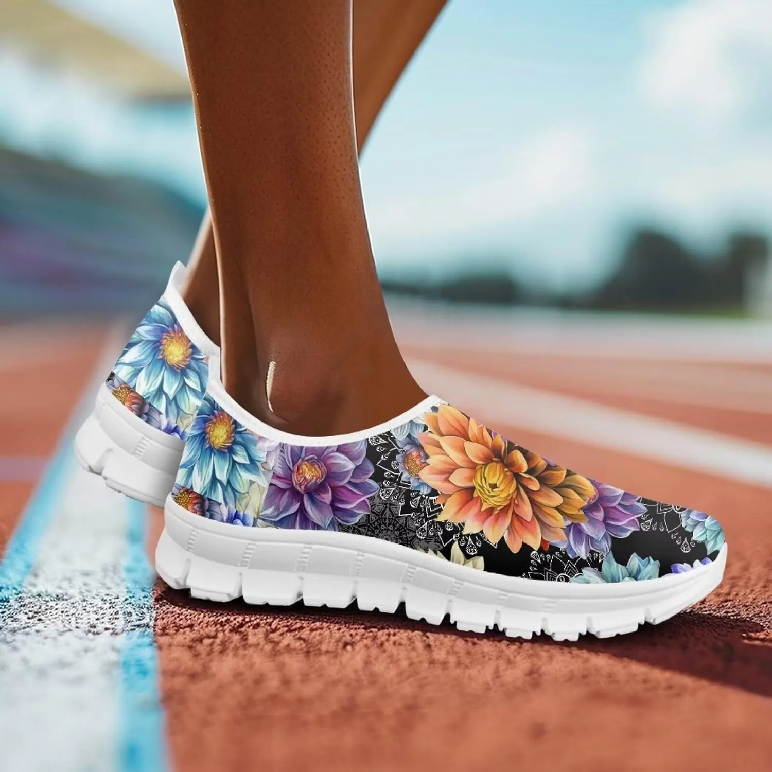 Fashion Slip On Walking Shoes for Women Ladies Casual Tennis Shoes