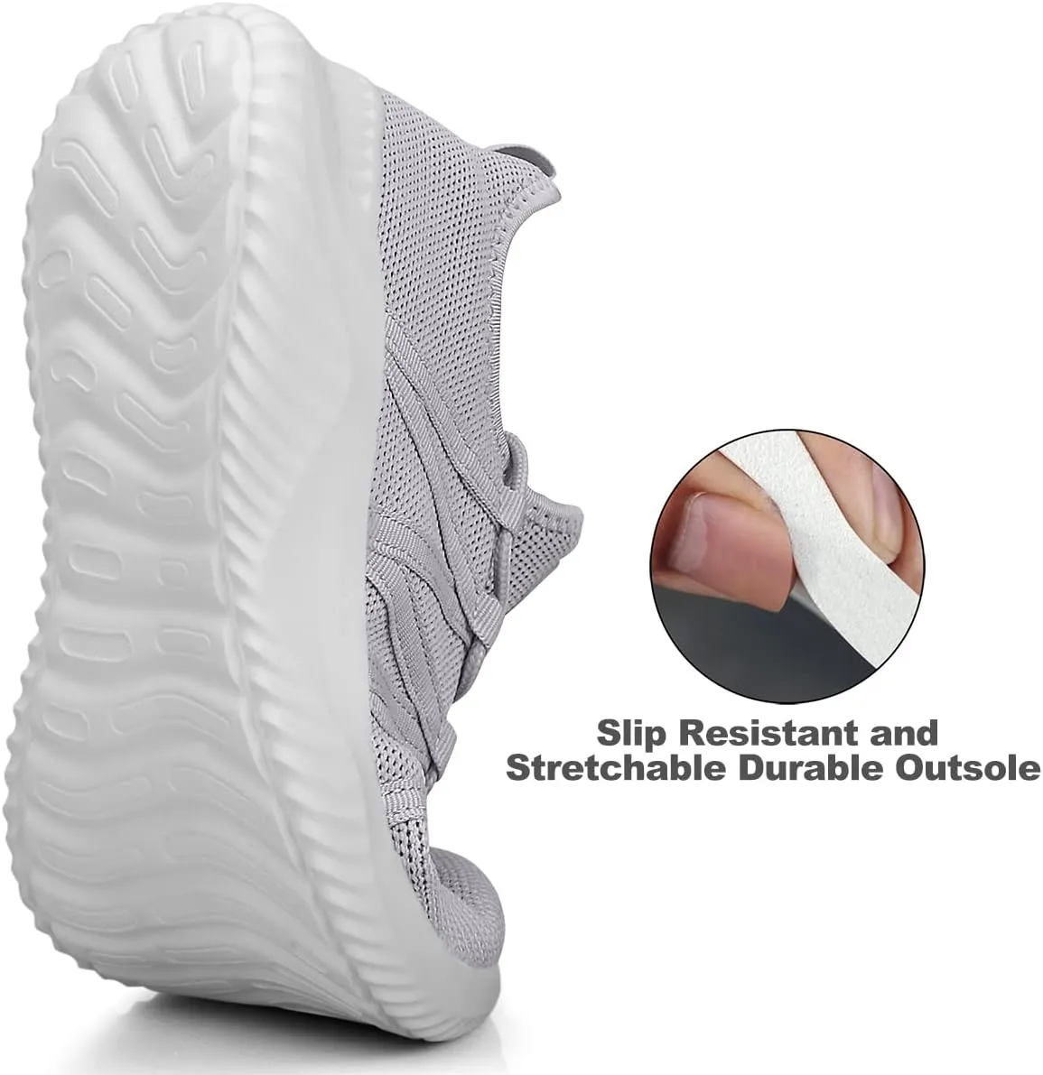 Feethit Womens Slip On Running Shoes Non Slip Walking Shoes Lightweight Gym Workout Shoes Breathable Fashion Sneakers