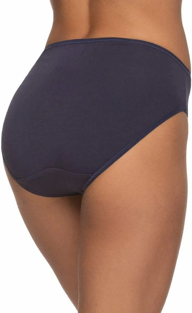 Felina Womens 8 Pack Cotton Modal Stretch Hi-Cut Brief