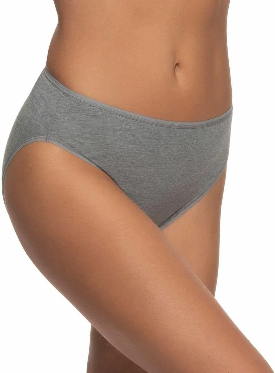 Felina Womens 8 Pack Cotton Modal Stretch Hi-Cut Brief