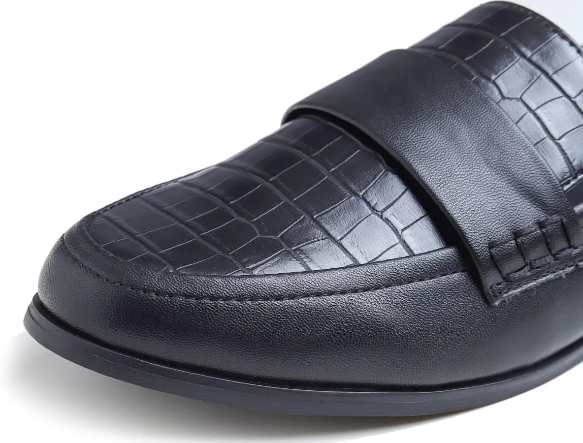 FEVERSOLE Women's Fashion Dress Comfort Low Heel Office Penny Loafer Flats