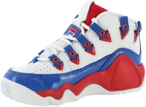 Fila Boy's Grant Hill 1 (Little Kid) White/Fila Red/Prince Blue 3 Little Kid M