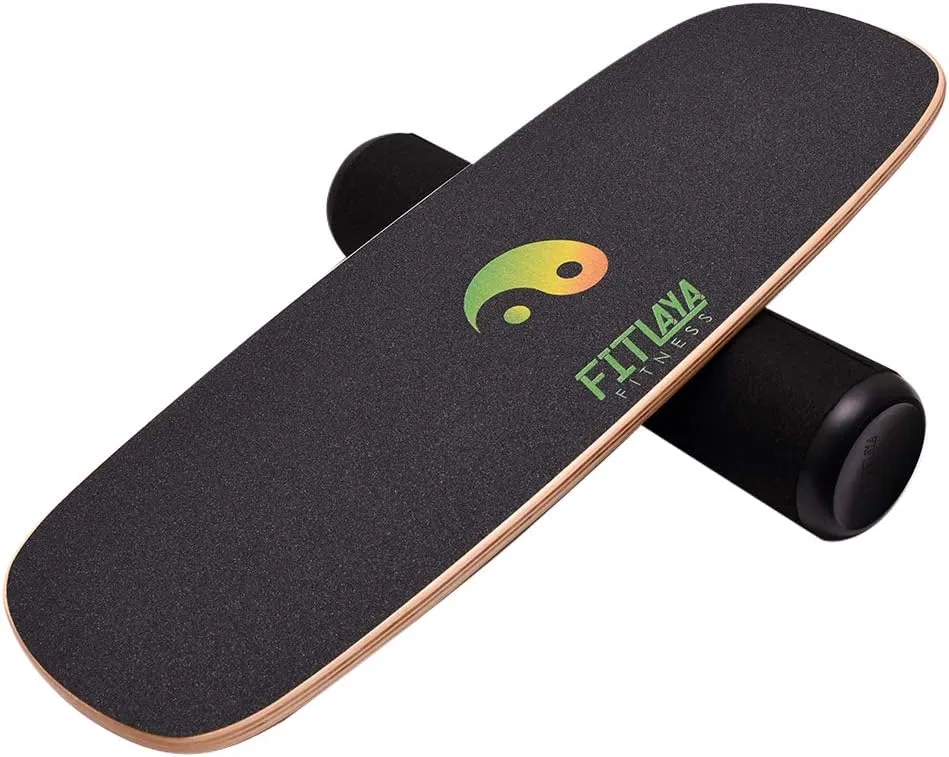 Fitlaya Fitness Balance Board Trainer Wooden Training Equipment for Fitness Workout, Hockey‎, Skateboarding, Surfing and Snowboarding