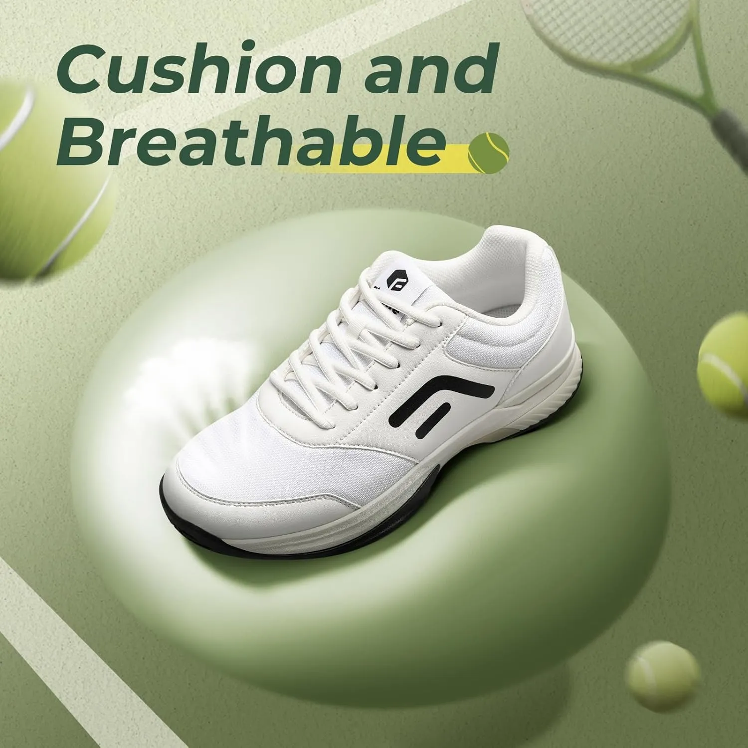 FitVille Wide & Extra Wide Pickleball Shoes Men Tennis Racquetball Squash Shoes for Men All Court with Arch Support-Tennis V3