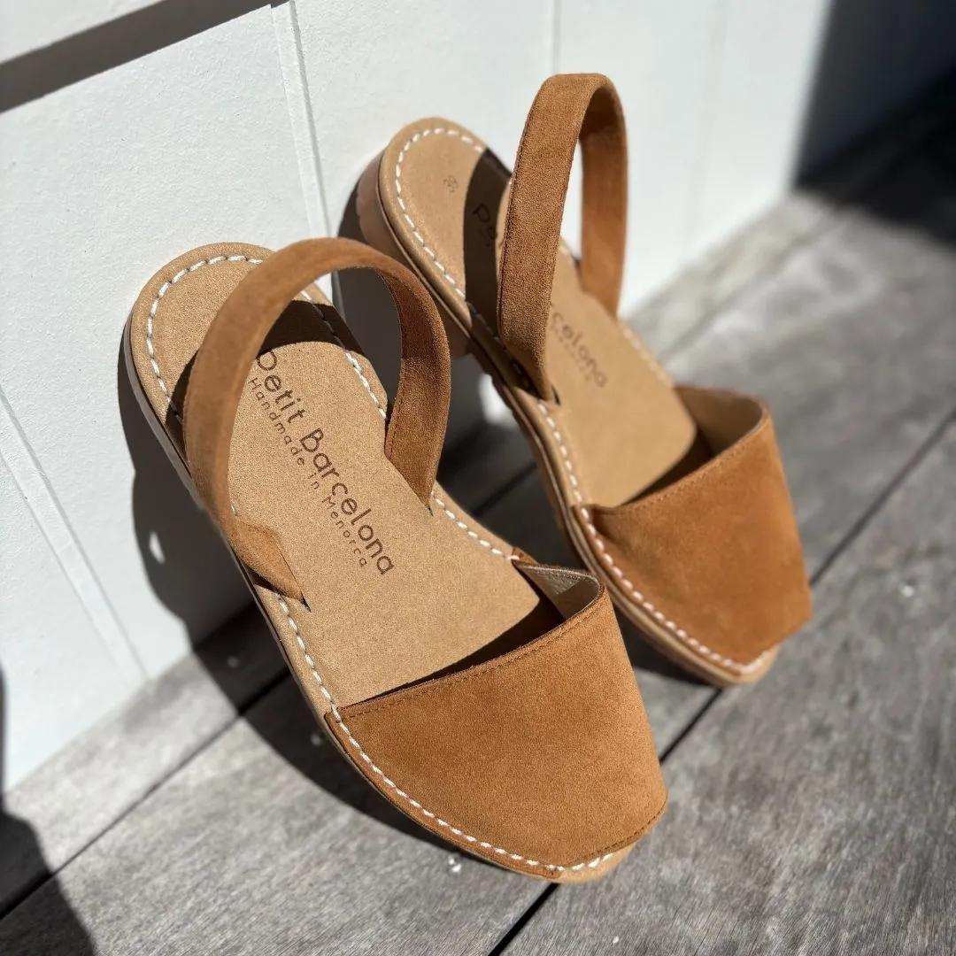 Flat Avarcas | Toffee (Padded)