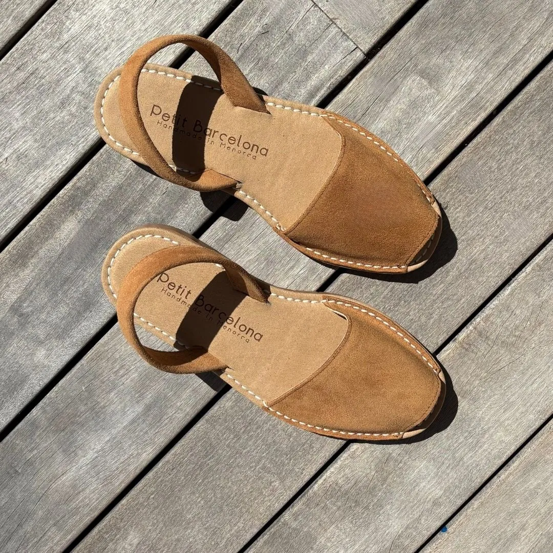 Flat Avarcas | Toffee (Padded)