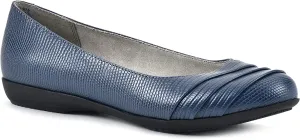 Flat By Cliffs Mountain Slip-On Lizard Weekend sale Ballet Es-print Expiring soon Navy White Clara