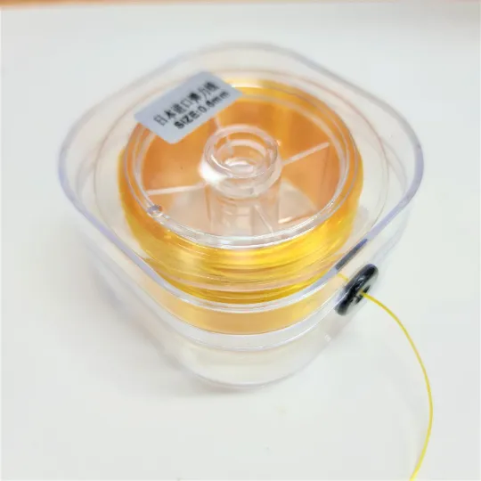 Flat Elastic 0.6mm Marigold 150m Roll Beading Supplies