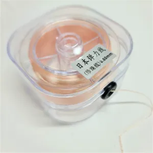 Flat Elastic 0.6mm Peach 150m Roll Beading Supplies