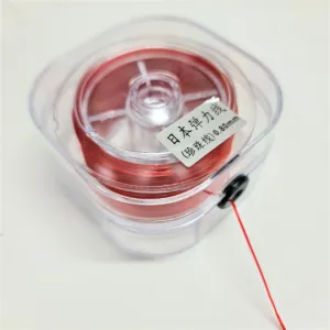 Flat Elastic 0.6mm Red 150m Roll Beading Supplies