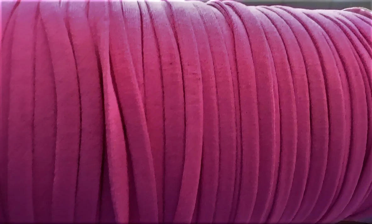 Flat Round Elastic - Pink