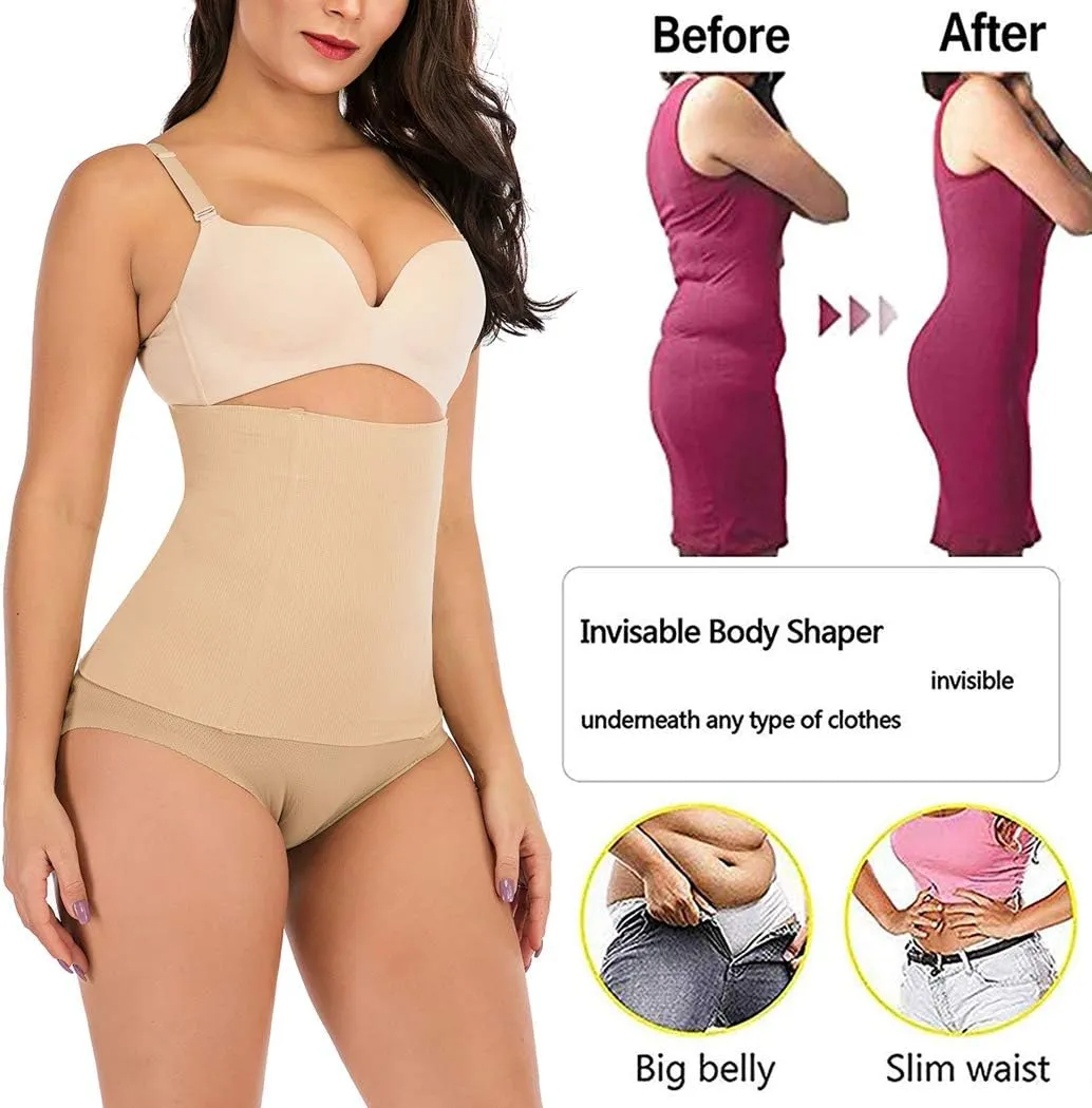 FLORATA Waist Trainer for Women Corset Shapewear Tummy Control Waist Cincher Slim Body Shaper Postpartum Belly Band