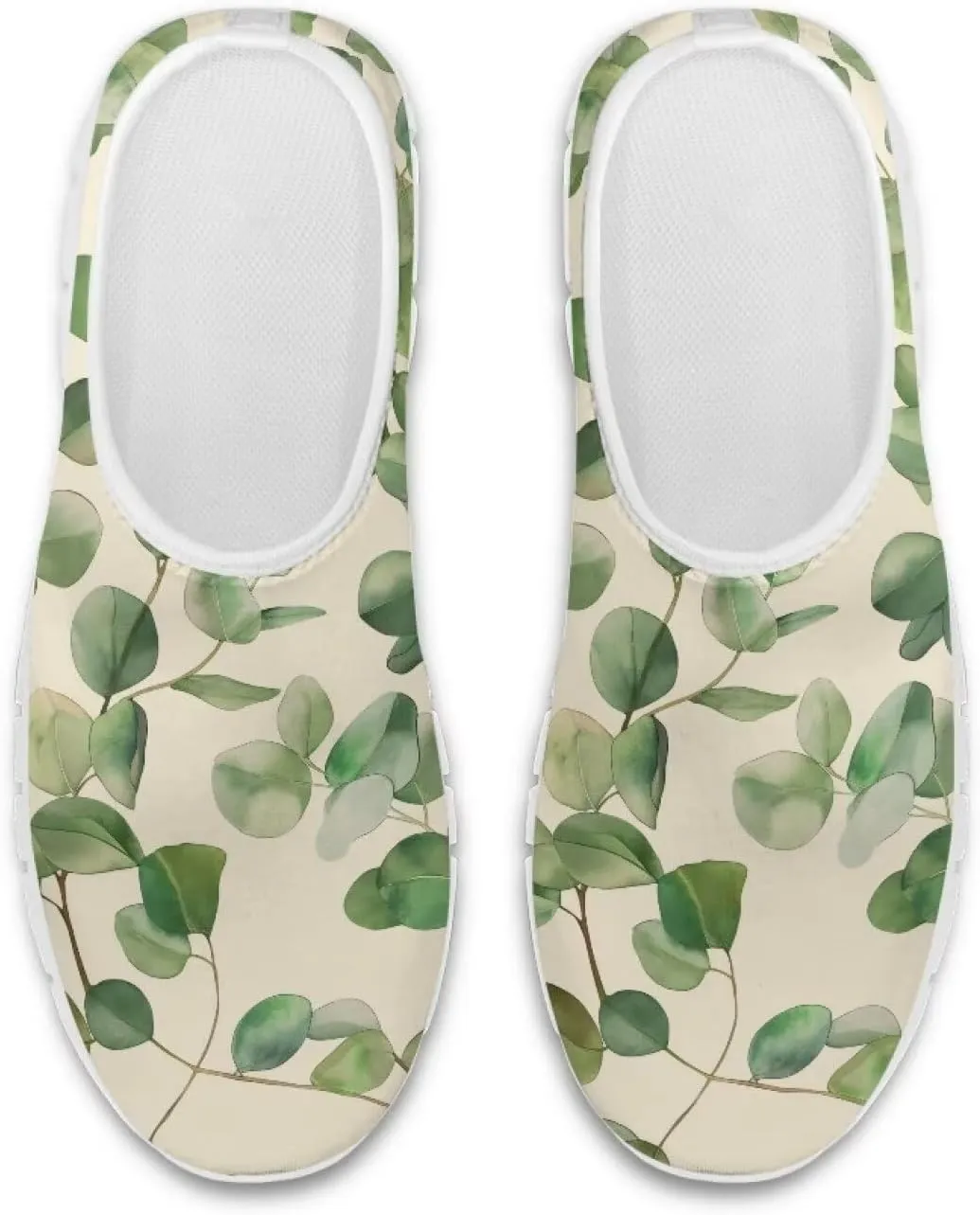 Flower Sneaker for Women Slip On Low Top Casual Breathable Mesh Outdoor Soft Lightweight Walking Sneaker for Women
