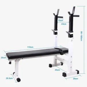 Folding Weight Table Dumbbell Bench Multifunctional Bench Press Folding Squat Rack Home Fitness Equipment